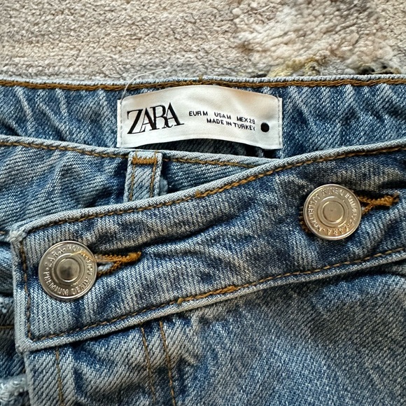 Zara Crossed Fly Mini Skirt - Picture 3 of 8